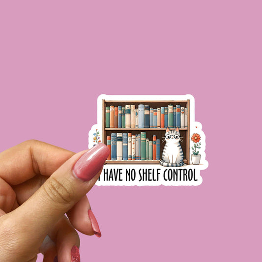 Waterproof sticker-No self control | Vinyl sticker for Kindle, laptops, waterbottles, luggage, books etc