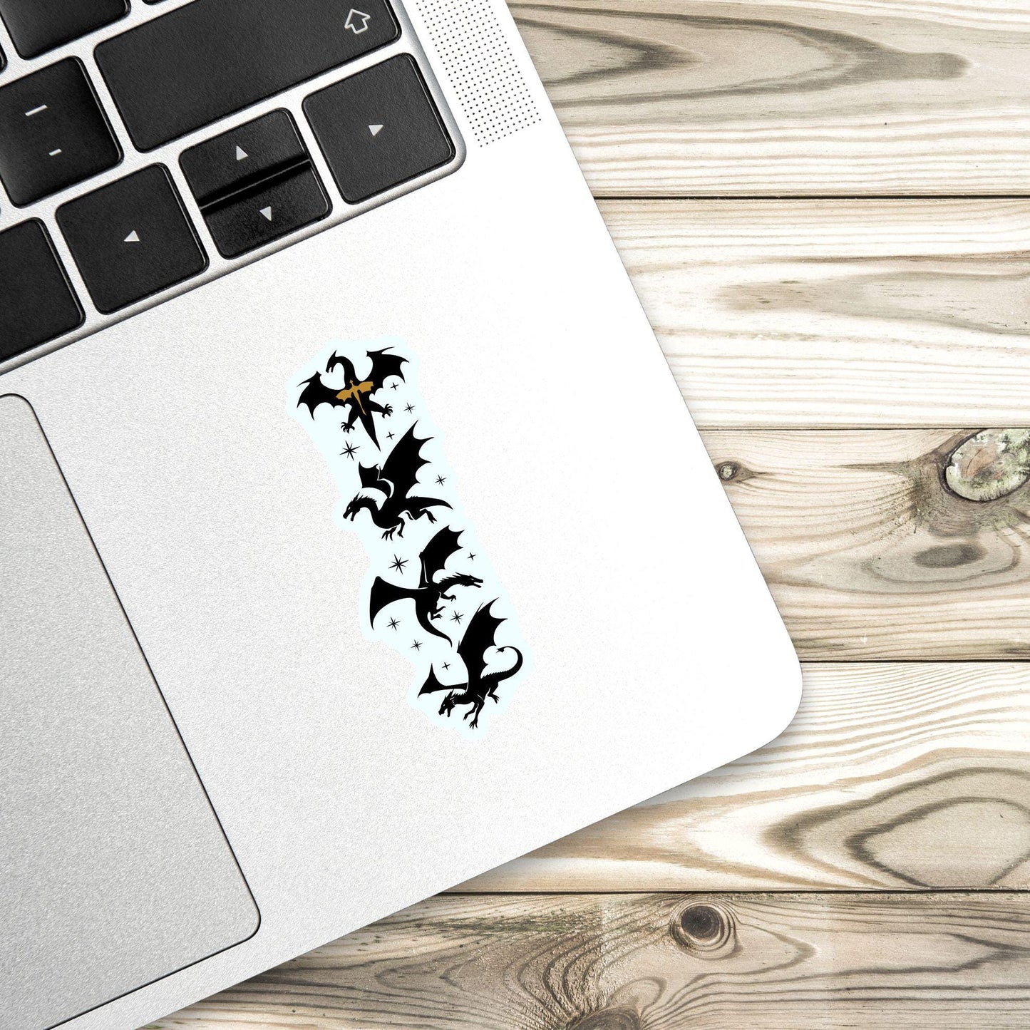 Dragon Kindle Sticker: Waterproof Vinyl Decal - 4th Wing Fan Art