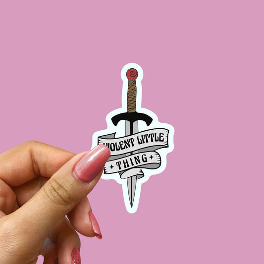 Dragons and Sword Kindle Sticker: Waterproof Vinyl Bookish Decal