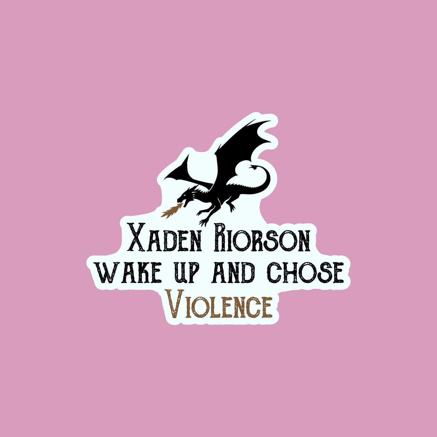 Dragon & Sword Kindle Sticker: Waterproof Vinyl Decal