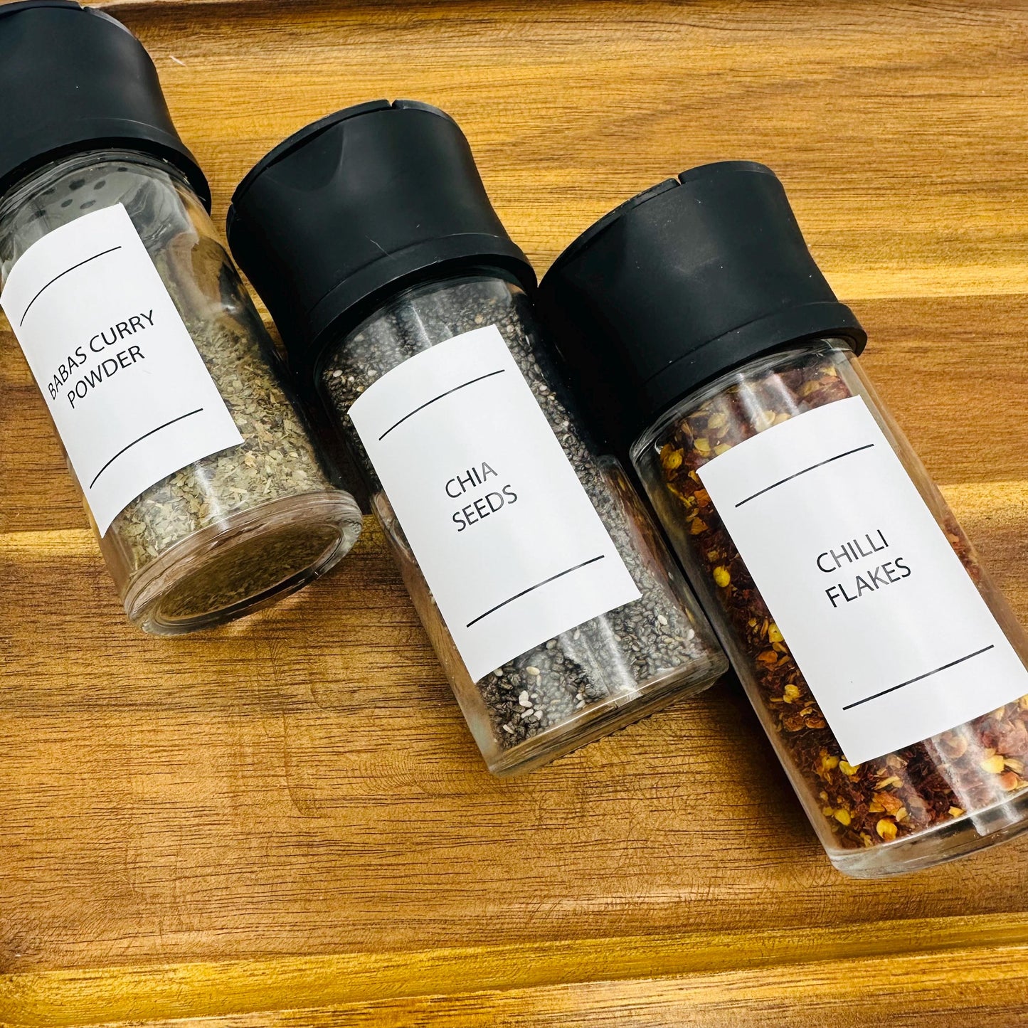 Minimalist Spice Labels: 92 Waterproof Pantry Stickers for Jars