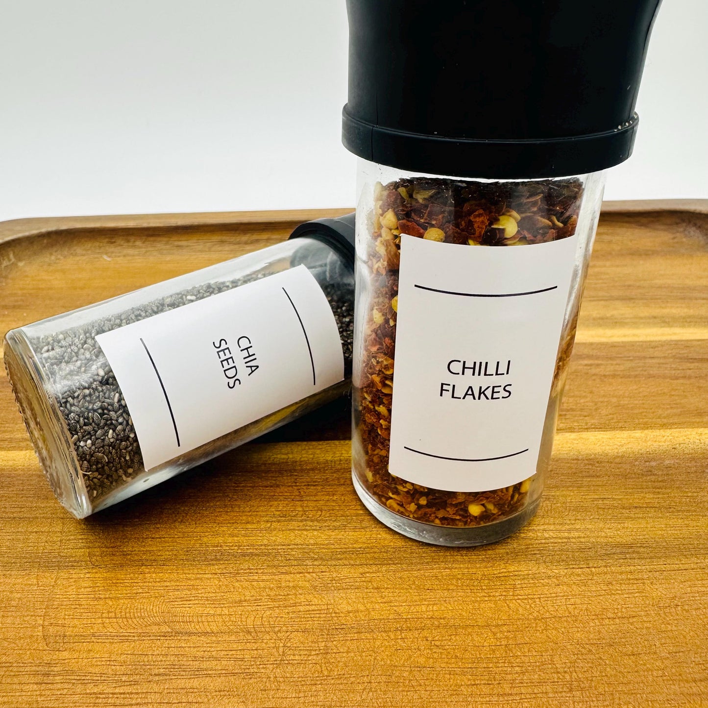 Minimalist Spice Labels: 92 Waterproof Pantry Stickers for Jars