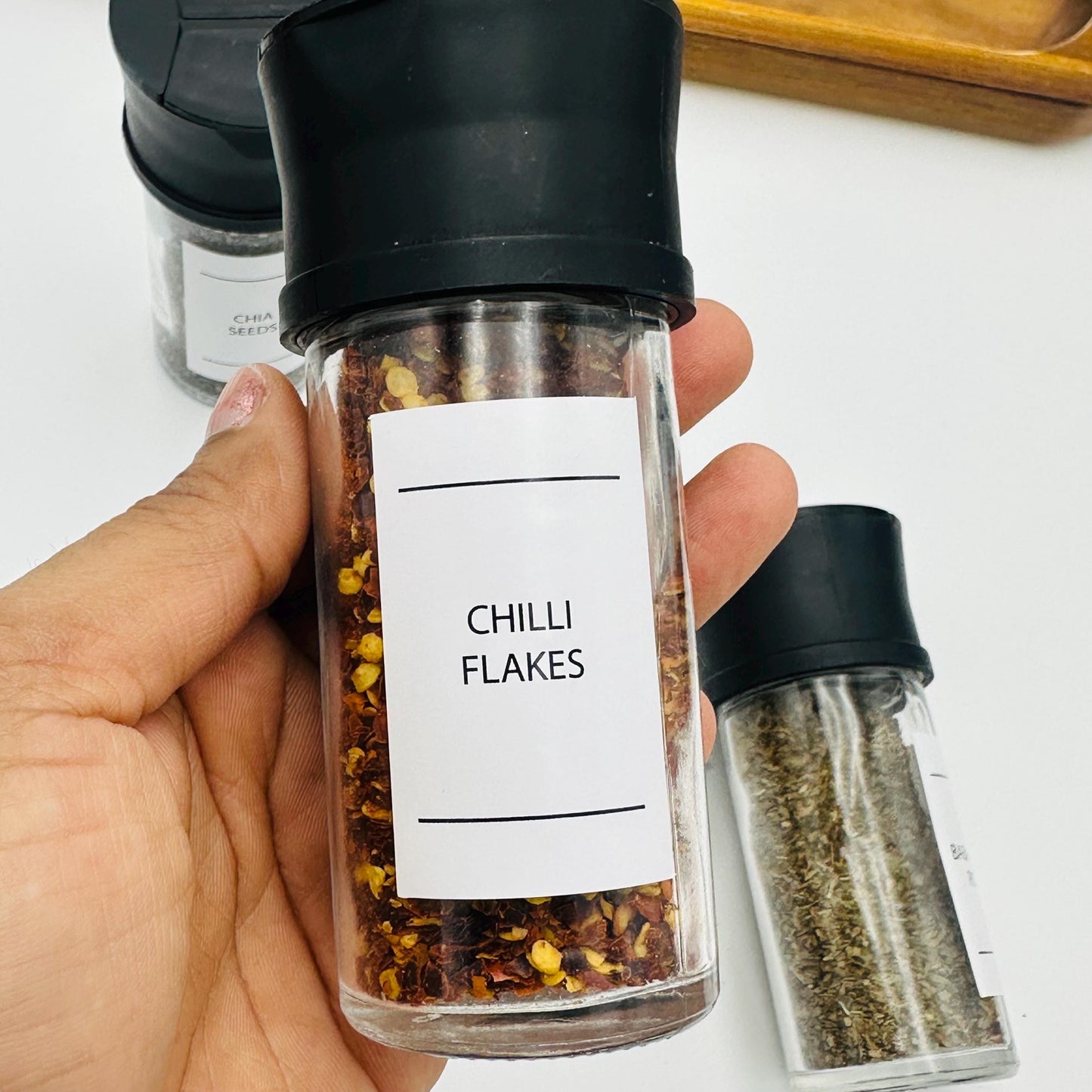 Minimalist Spice Labels: 95 Waterproof Pantry Stickers for Jars
