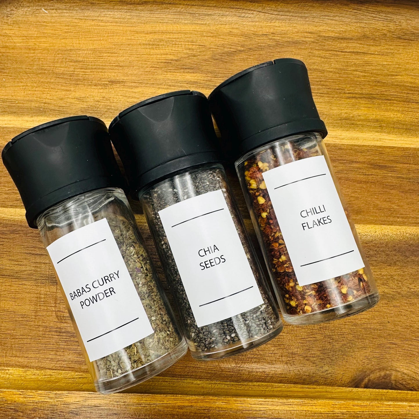 Minimalist Spice Labels: 95 Waterproof Pantry Stickers for Jars