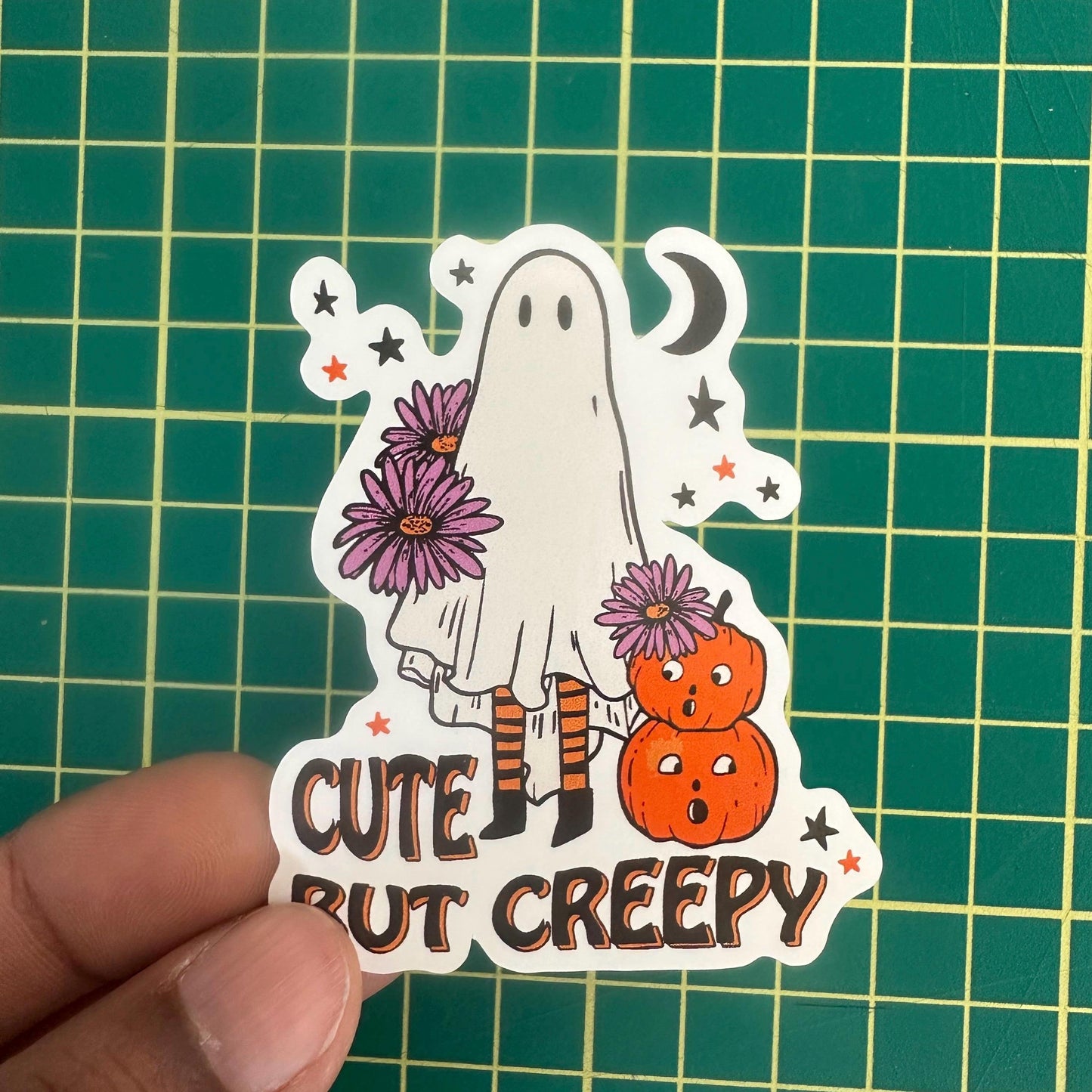 Bumper sticker, halloween basket gift, halloween hamper stuffer, gift for coffee lover, gift for best friend, journal vinyl sticker