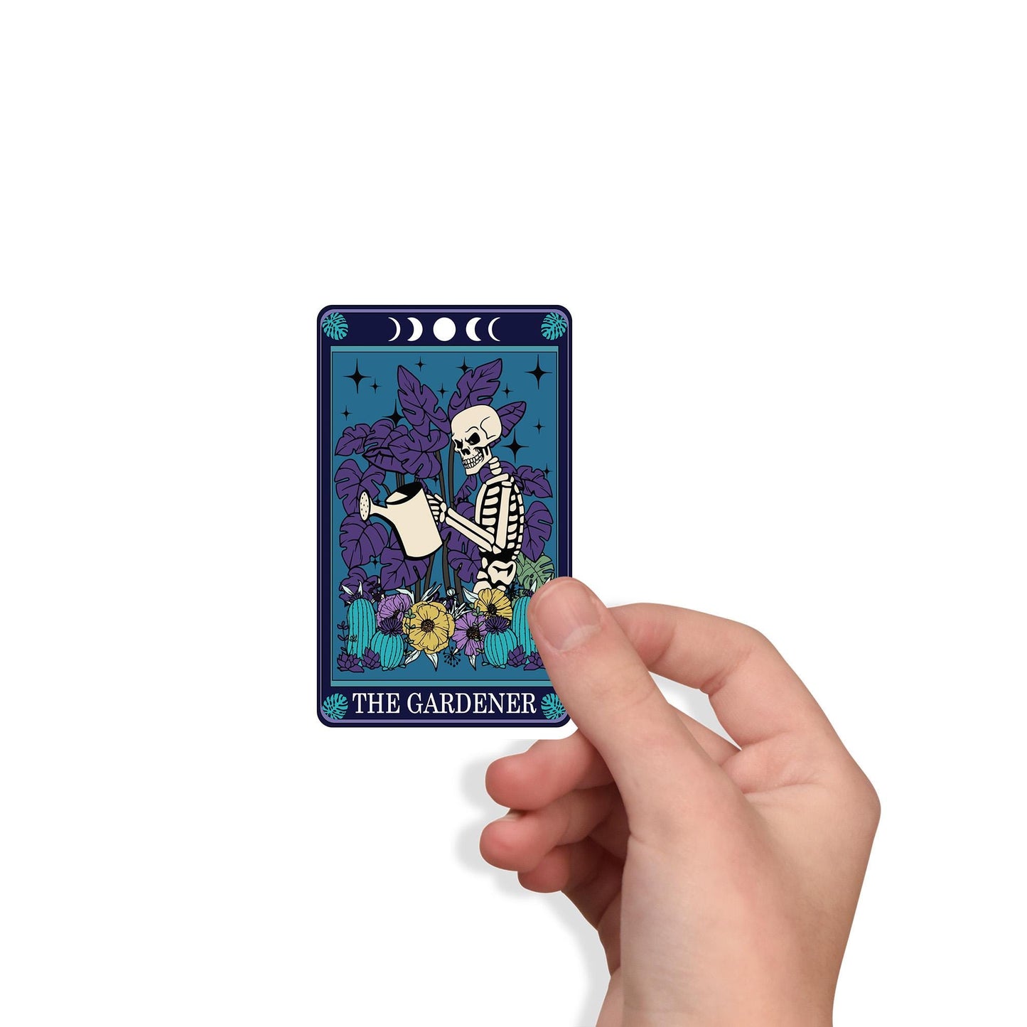 Halloween Tarot card stickers- Waterproof for water bottle, kindle etc