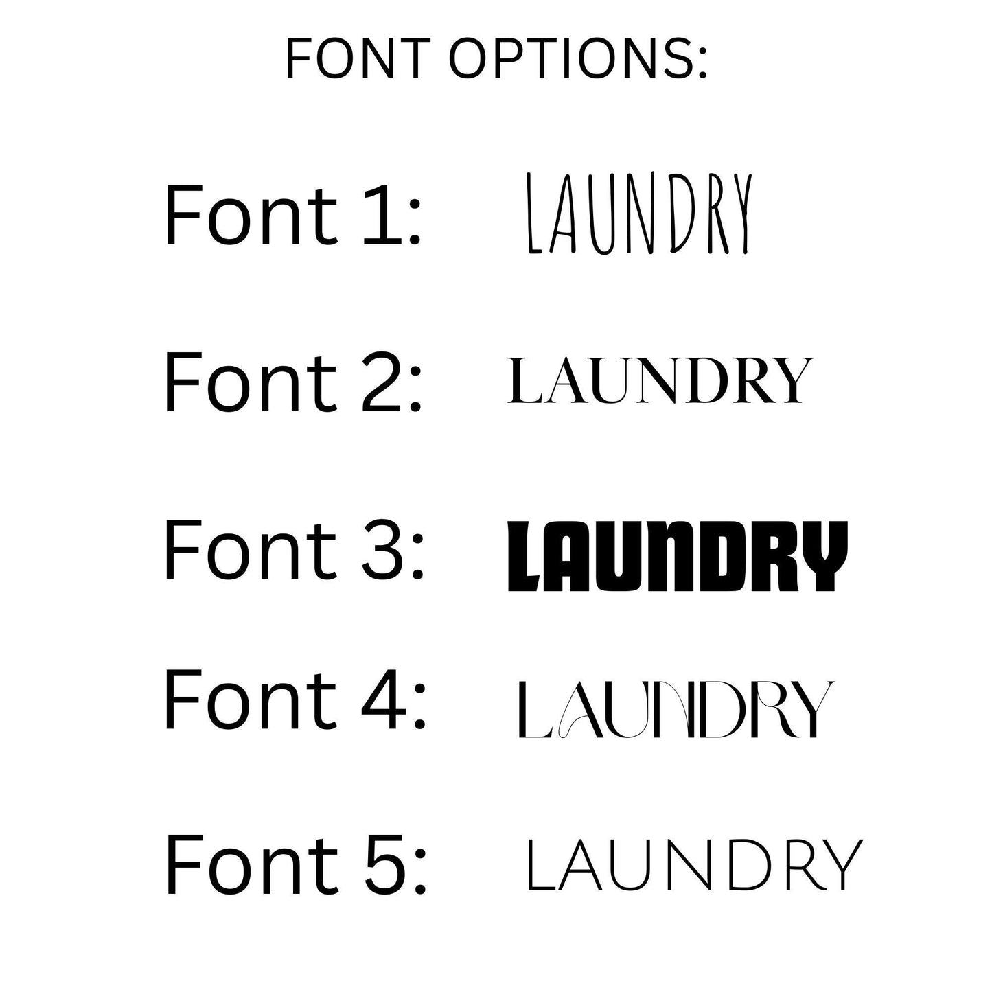 Minimalist Laundry Organization Labels Set- Waterproof, Soap proof, Oil proof