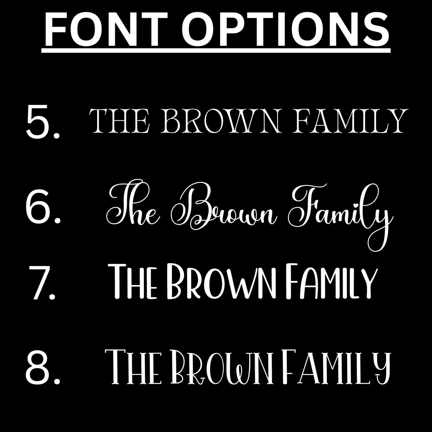 Wreath Family Name Decal: Custom Sticker for Wedding Signs