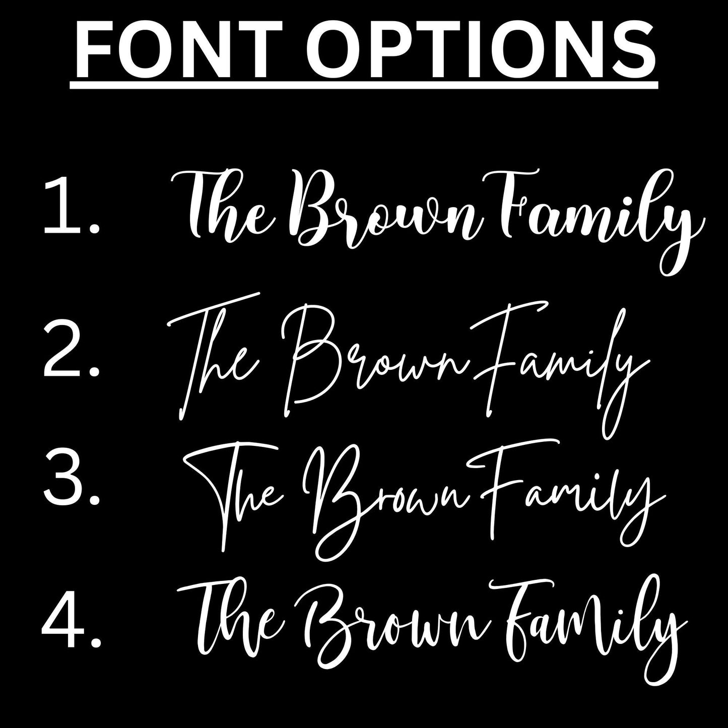 Wreath Family Name Decal: Custom Sticker for Wedding Signs